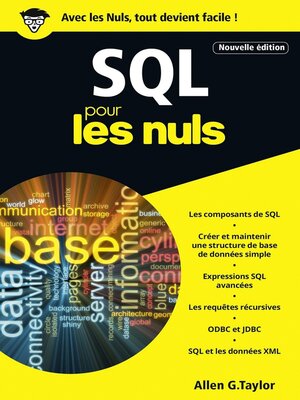 cover image of SQL Poche Pour les Nuls, 3e